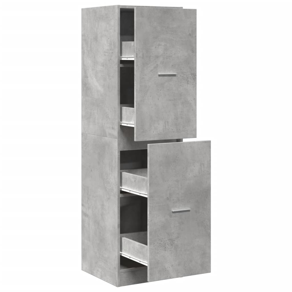 Apotekskap betonggrå 40x41x144,5 cm konstruert tre