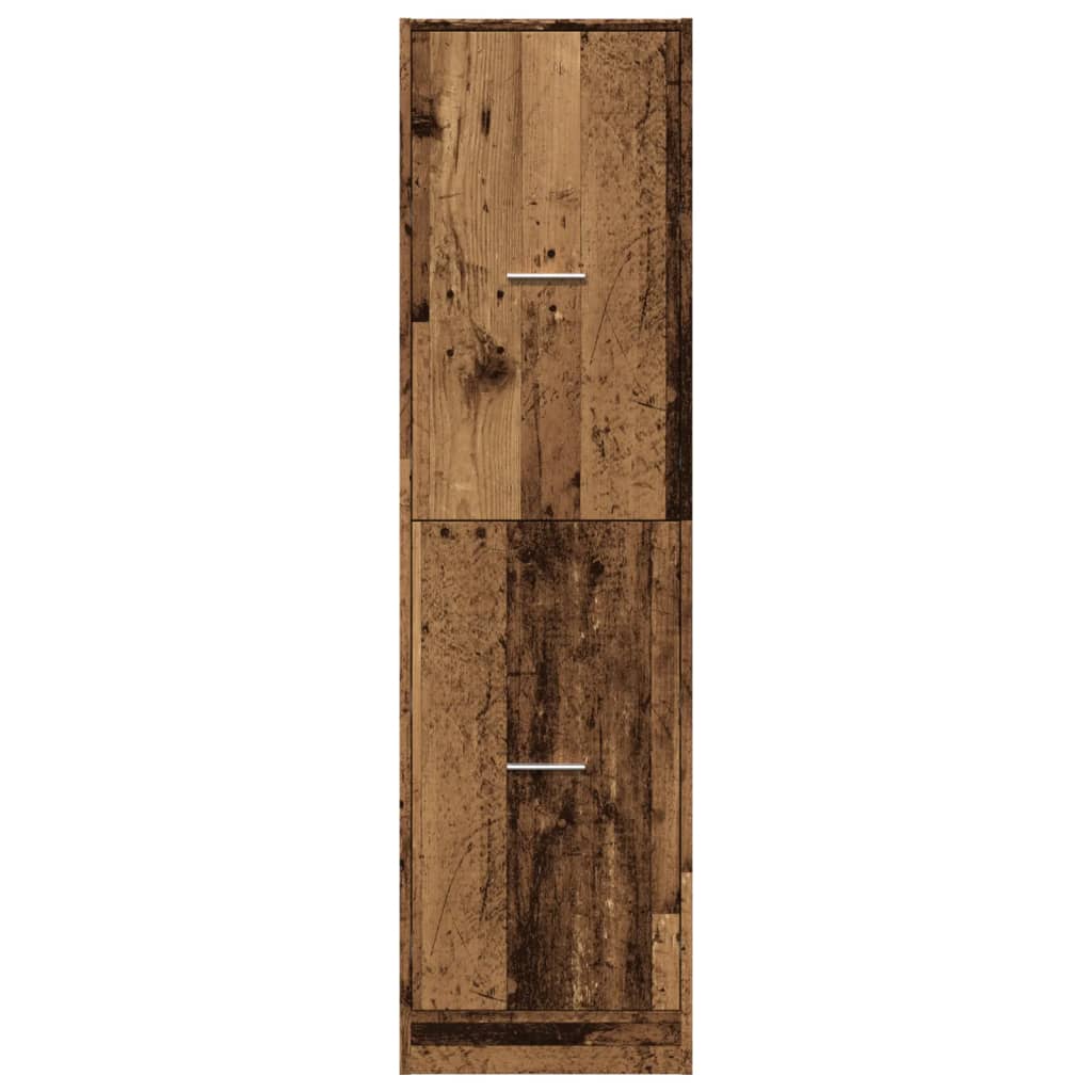 Apotekskap gammelt tre 40x41x144,5 cm konstruert tre