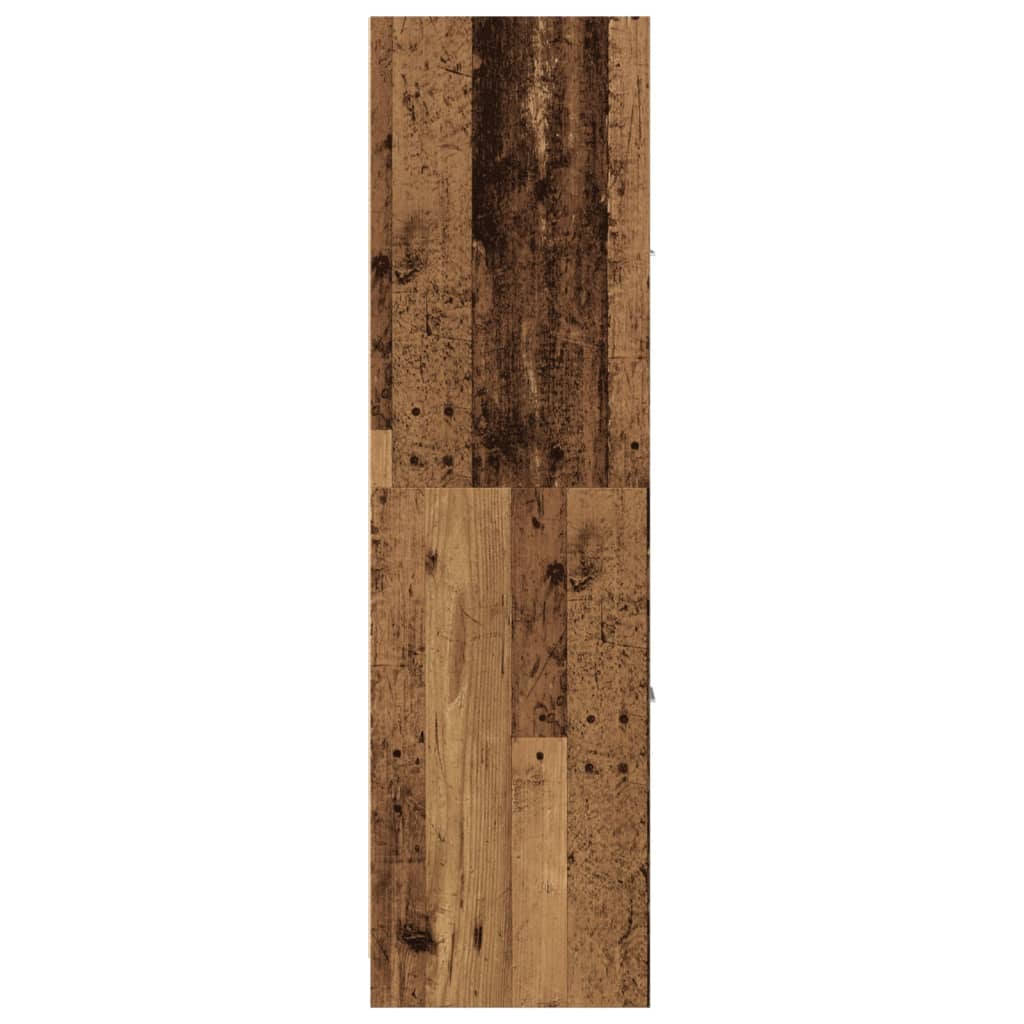 Apotekskap gammelt tre 40x41x144,5 cm konstruert tre