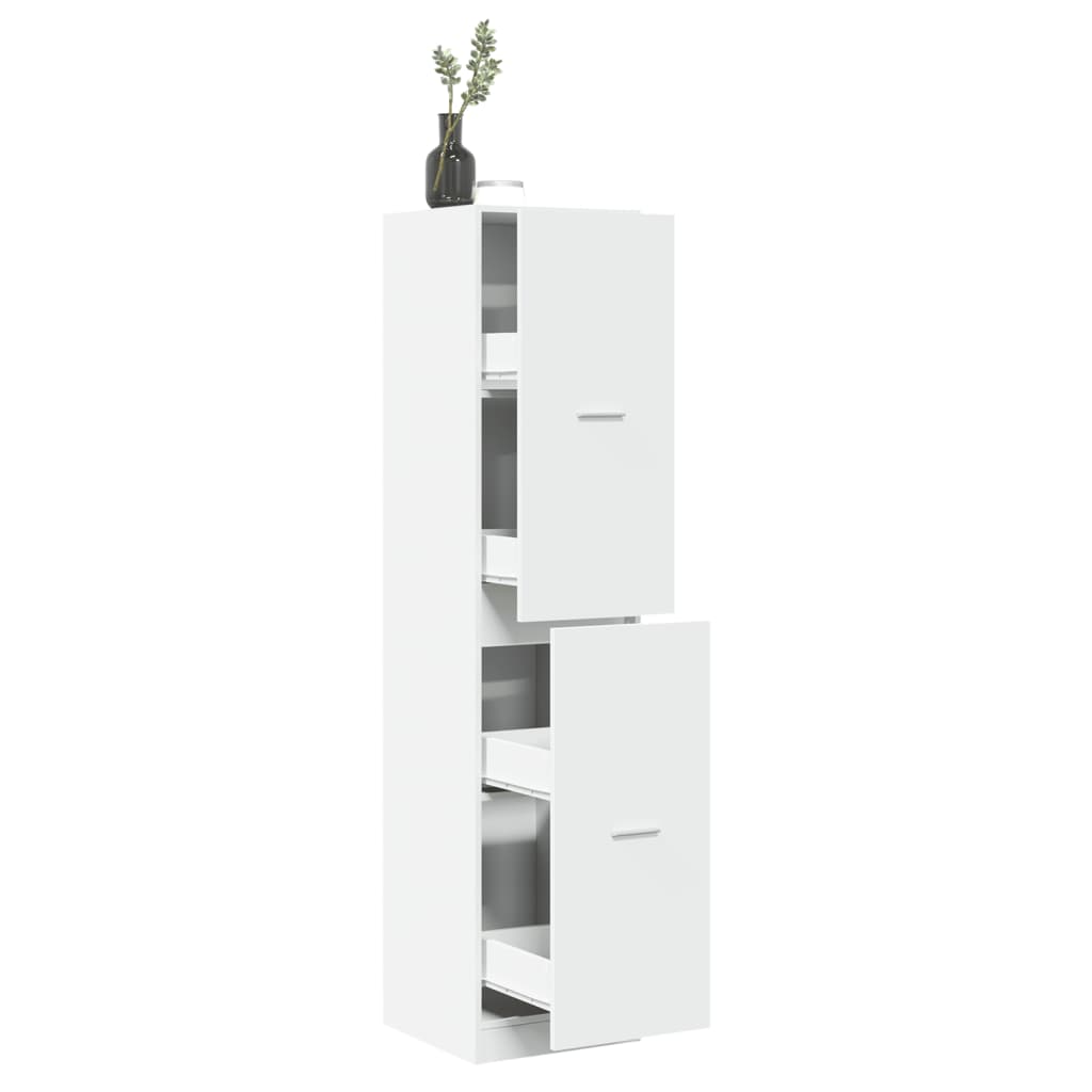 Apotekskap hvit 40x41x174,5 cm konstruert tre