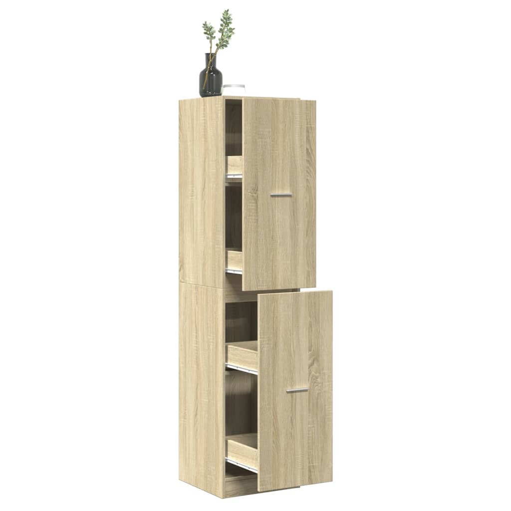 Apotekskap sonoma eik 40x41x174,5 cm konstruert tre
