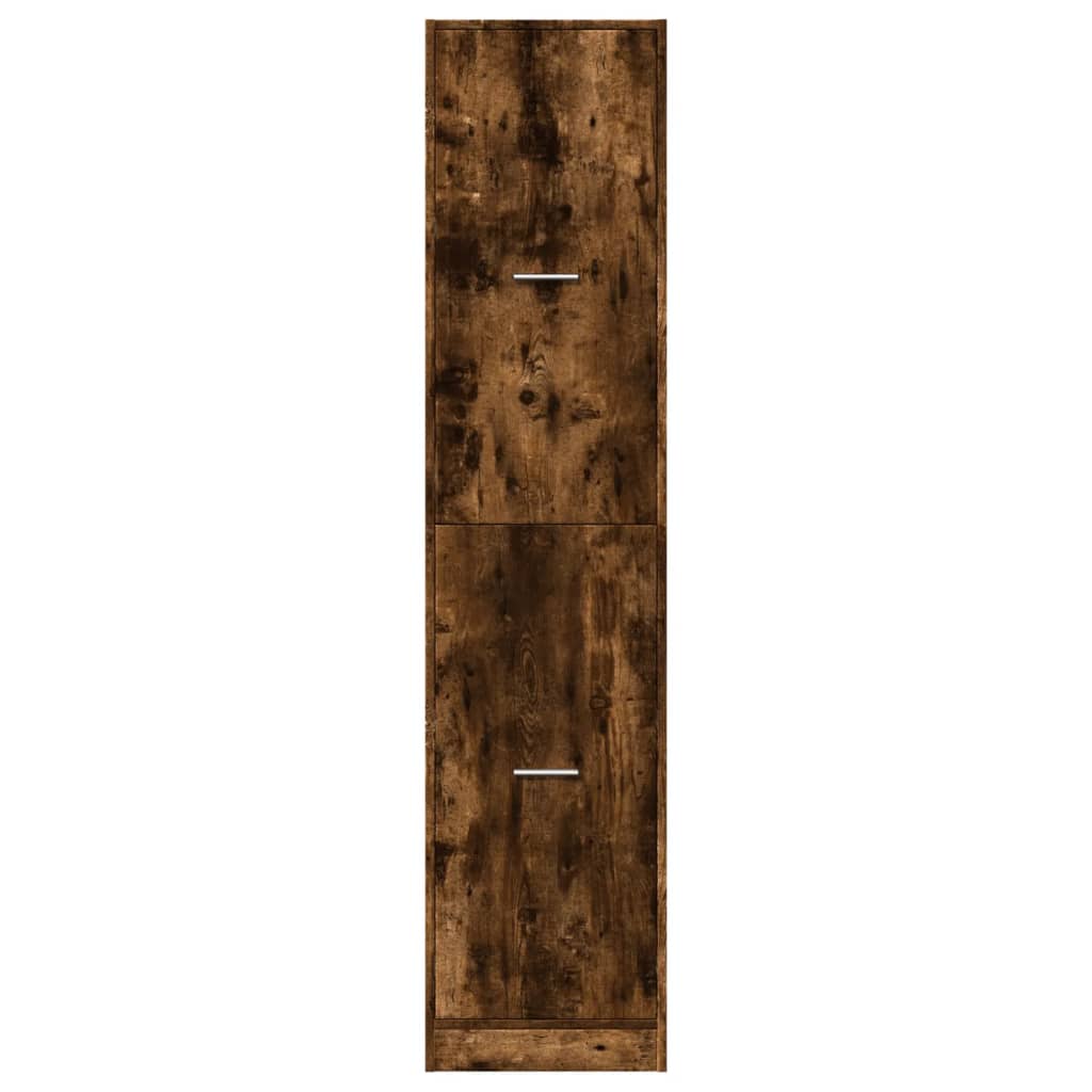 Apotekskap røkt eik 40x41x174,5 cm konstruert tre