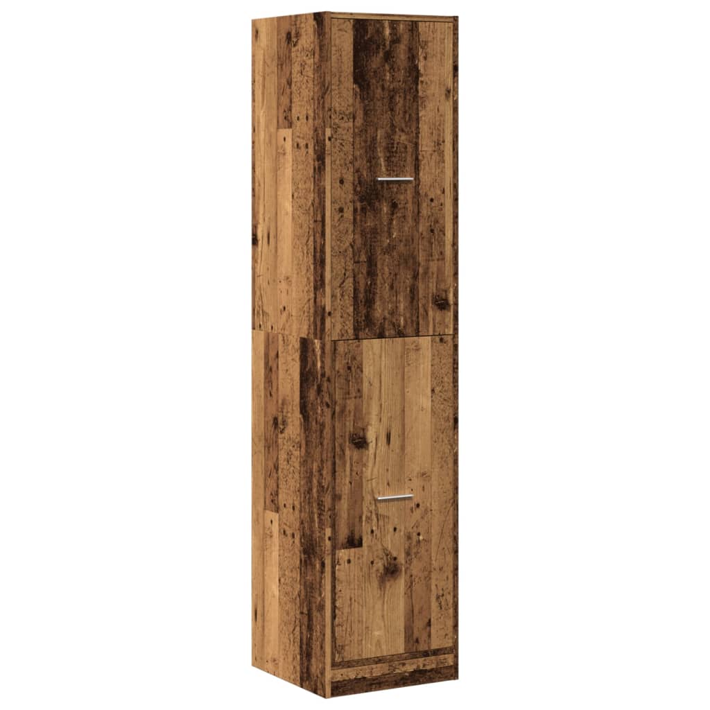 Apotekskap gammelt tre 40x41x174,5 cm konstruert tre