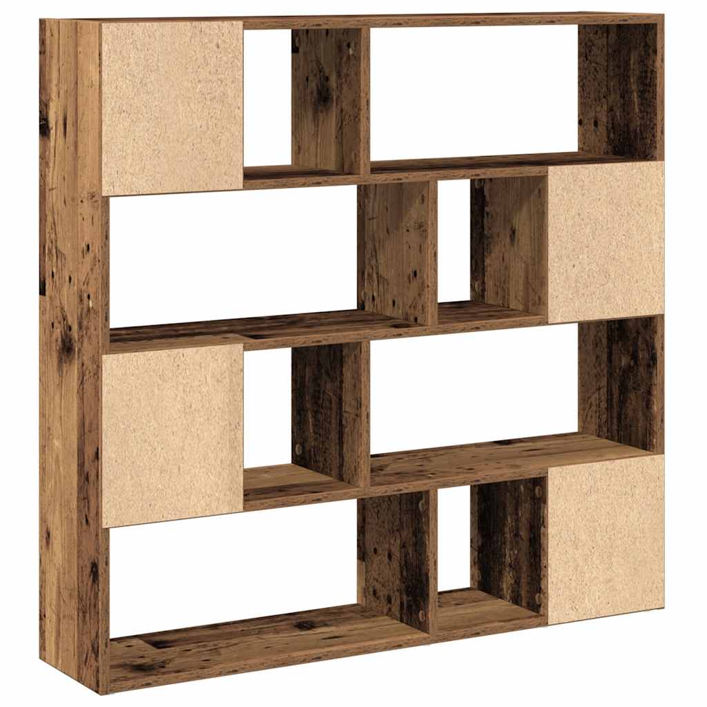Bokhylle/romdeler gammelt tre 105x24x102 cm