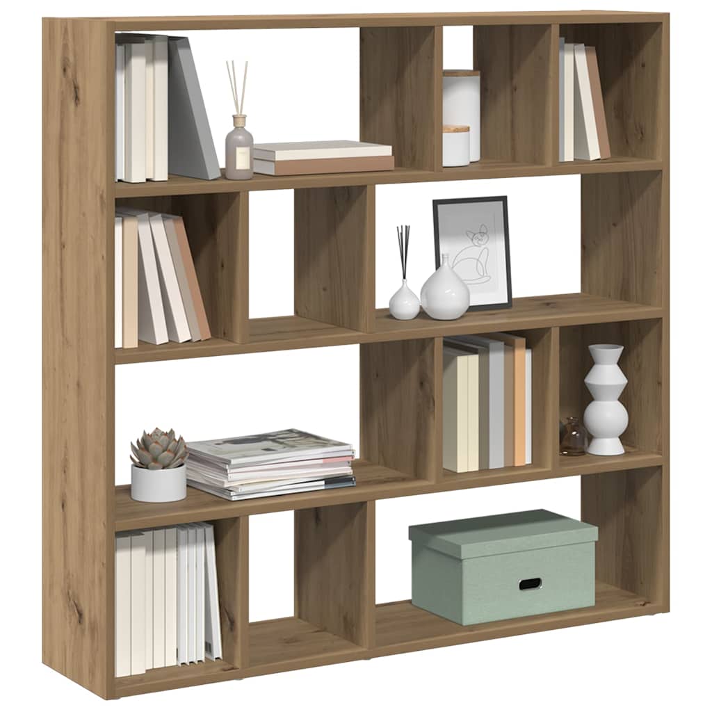 Bokhylle/romdeler artisan eik 105x24x102 cm