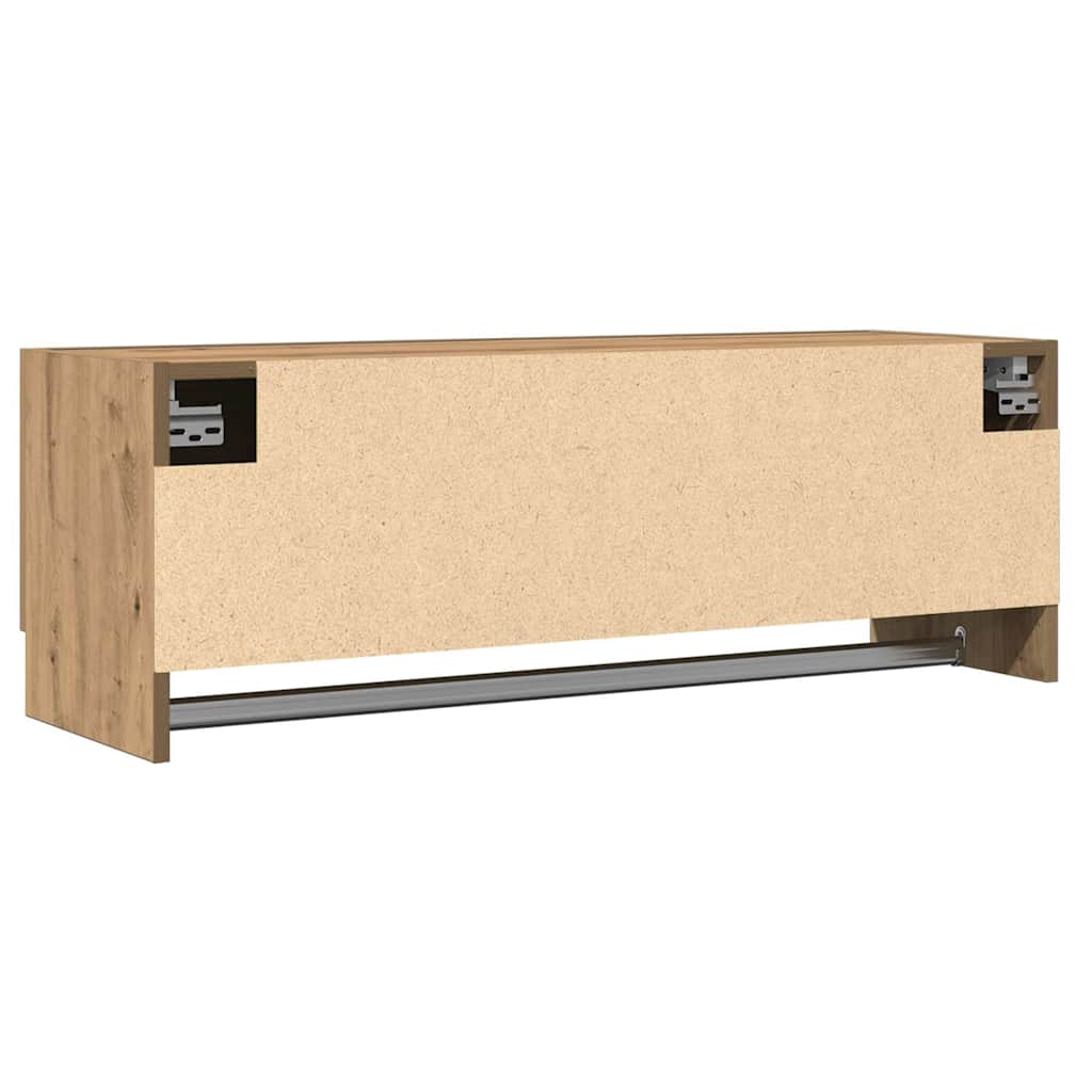 Garderobe artisan eik 100x32,5x35 cm konstruert tre