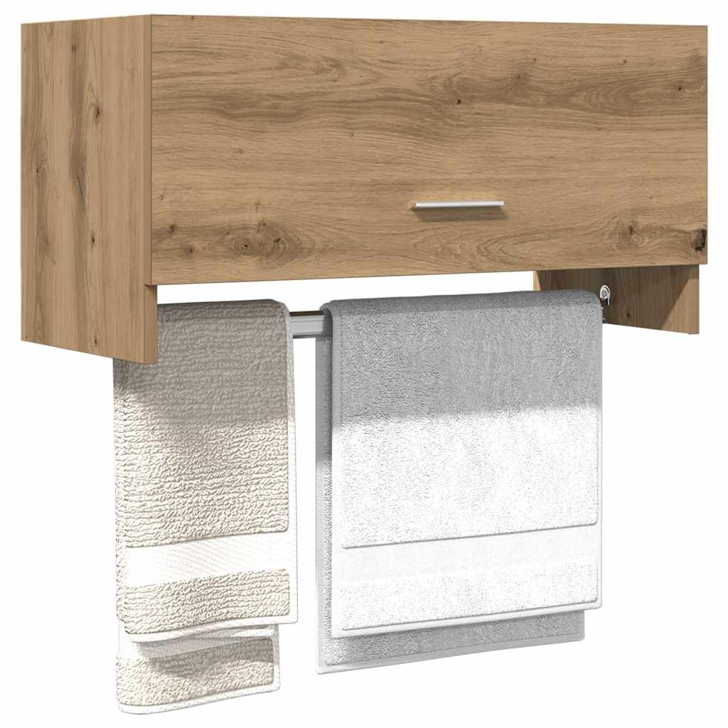 Garderobe artisan eik 70x32,5x35 cm konstruert tre