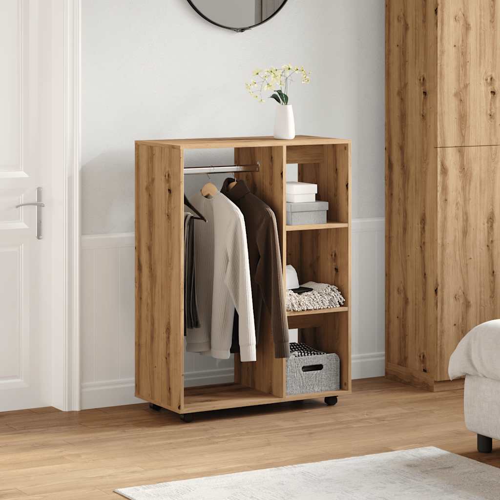 Garderobe artisan eik 80x40x110 cm konstruert tre