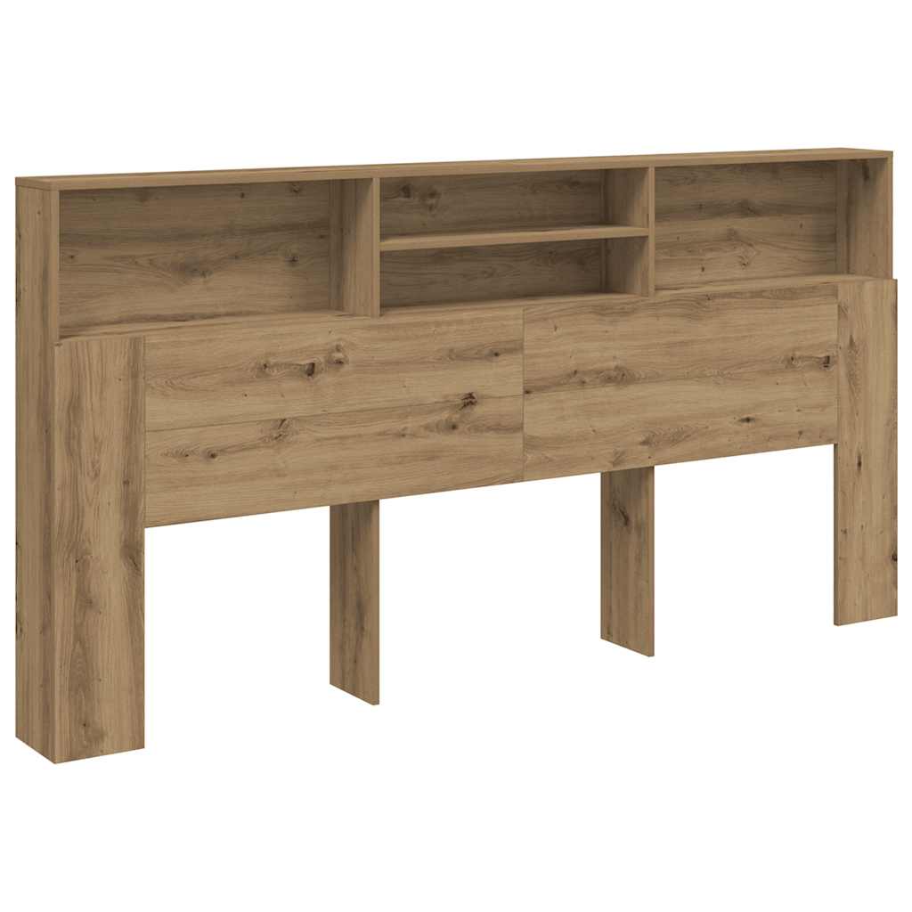 Hodegavl med hyller artisan eik 200x19x103,5 cm konstruert tre