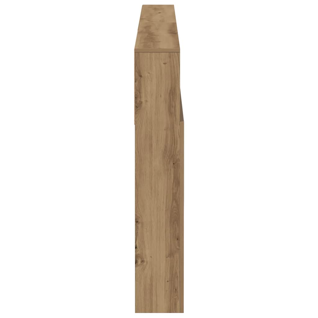 Hodegavl med hyller artisan eik 200x19x103,5 cm konstruert tre