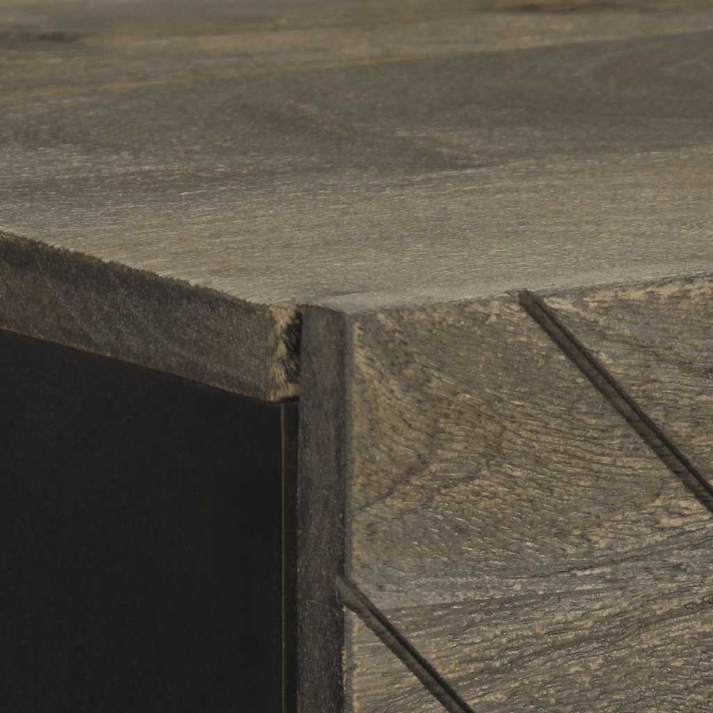 Highboard svart 40x33x110 cm heltre mango