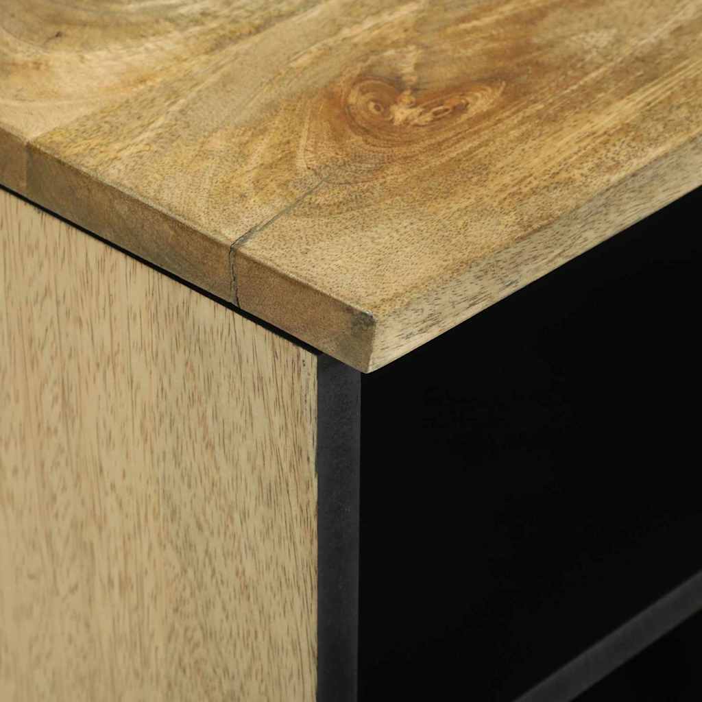 Media lagringsskap Brun 80 x 33.5 x 46 cm heltre mango