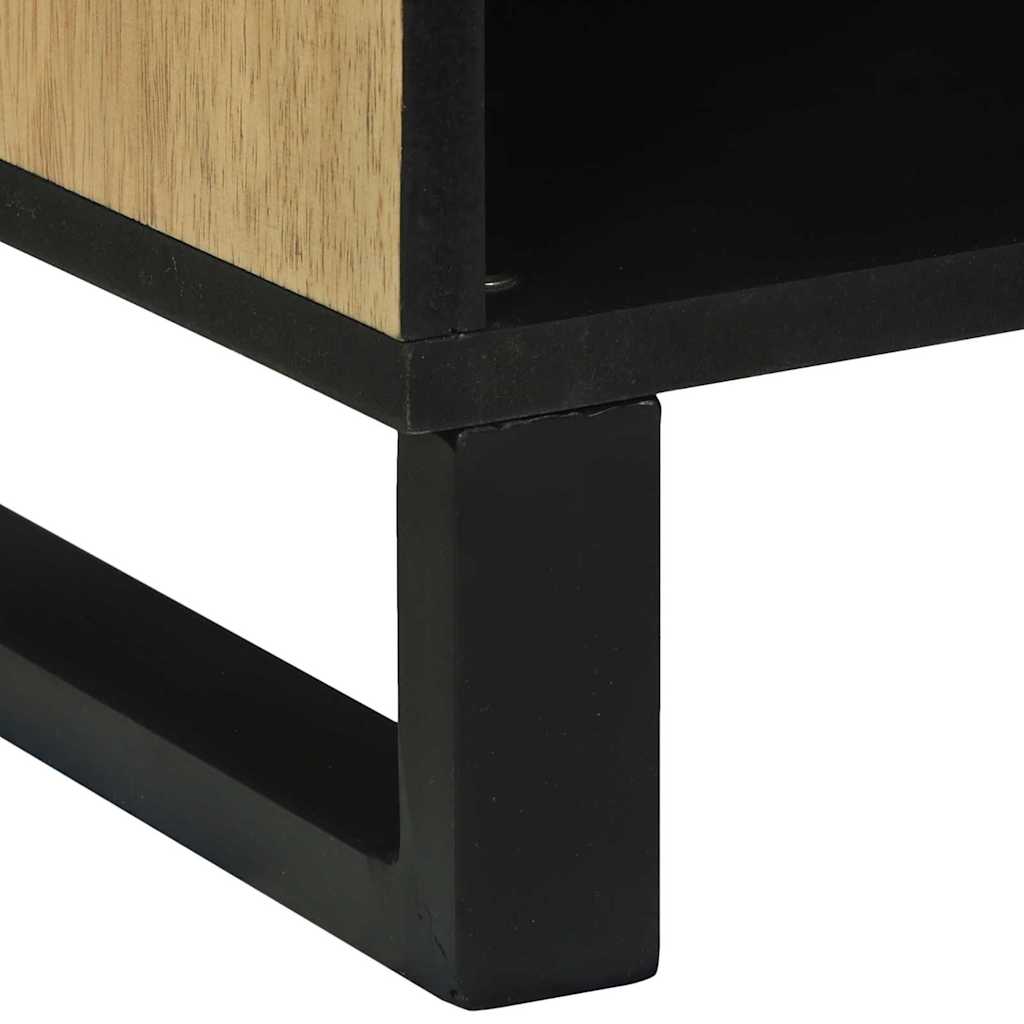 Media lagringsskap Brun 80 x 33.5 x 46 cm heltre mango