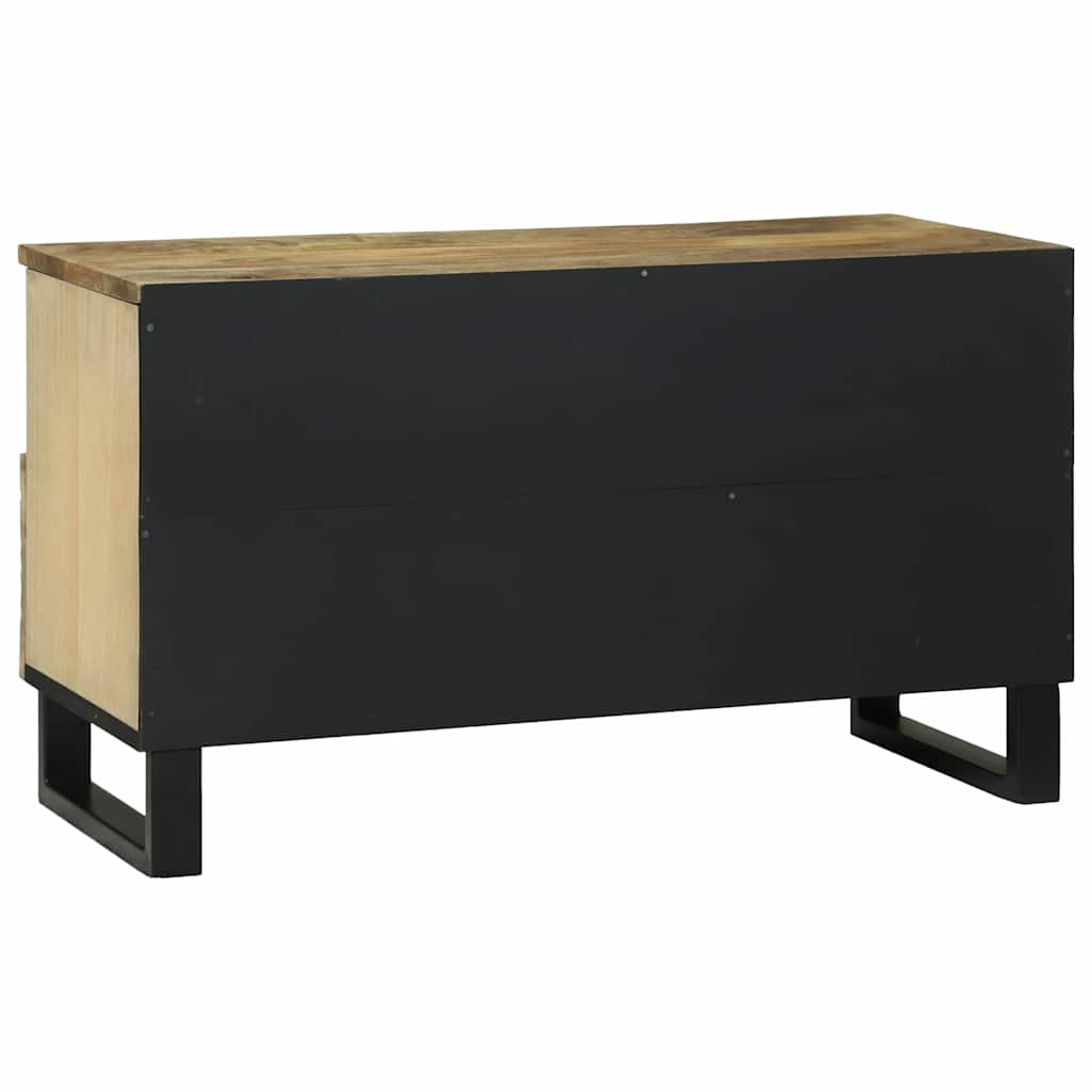Media lagringsskap Brun 80 x 33.5 x 46 cm heltre mango