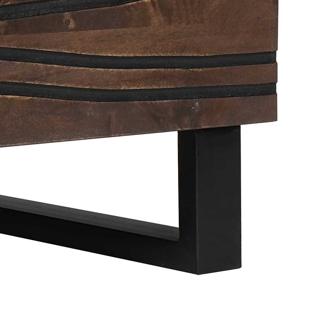 Kaffebord 80 x 50 x 40 cm - Massivt mangotre og konstruert tre