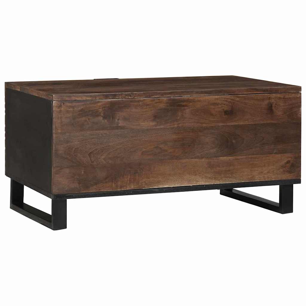 Kaffebord 80 x 50 x 40 cm - Massivt mangotre og konstruert tre