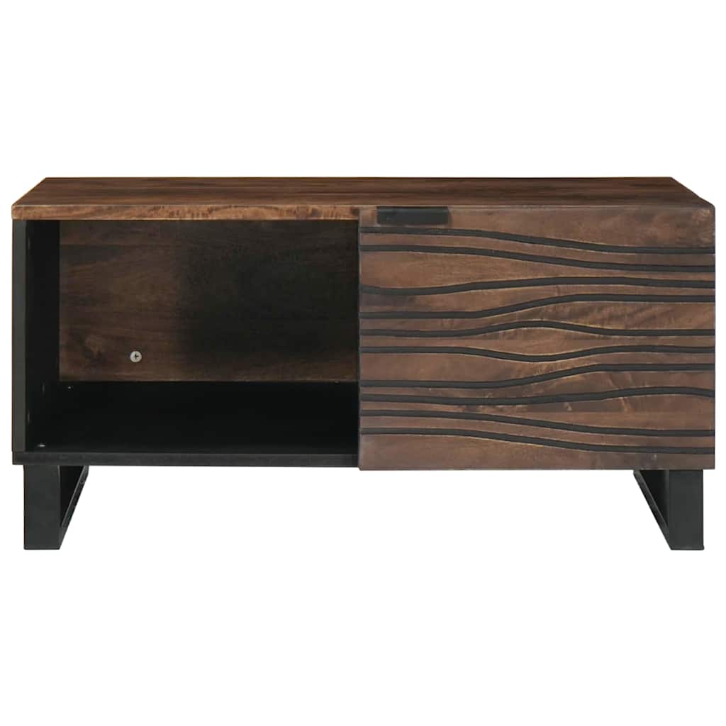 Kaffebord 80 x 50 x 40 cm - Massivt mangotre og konstruert tre