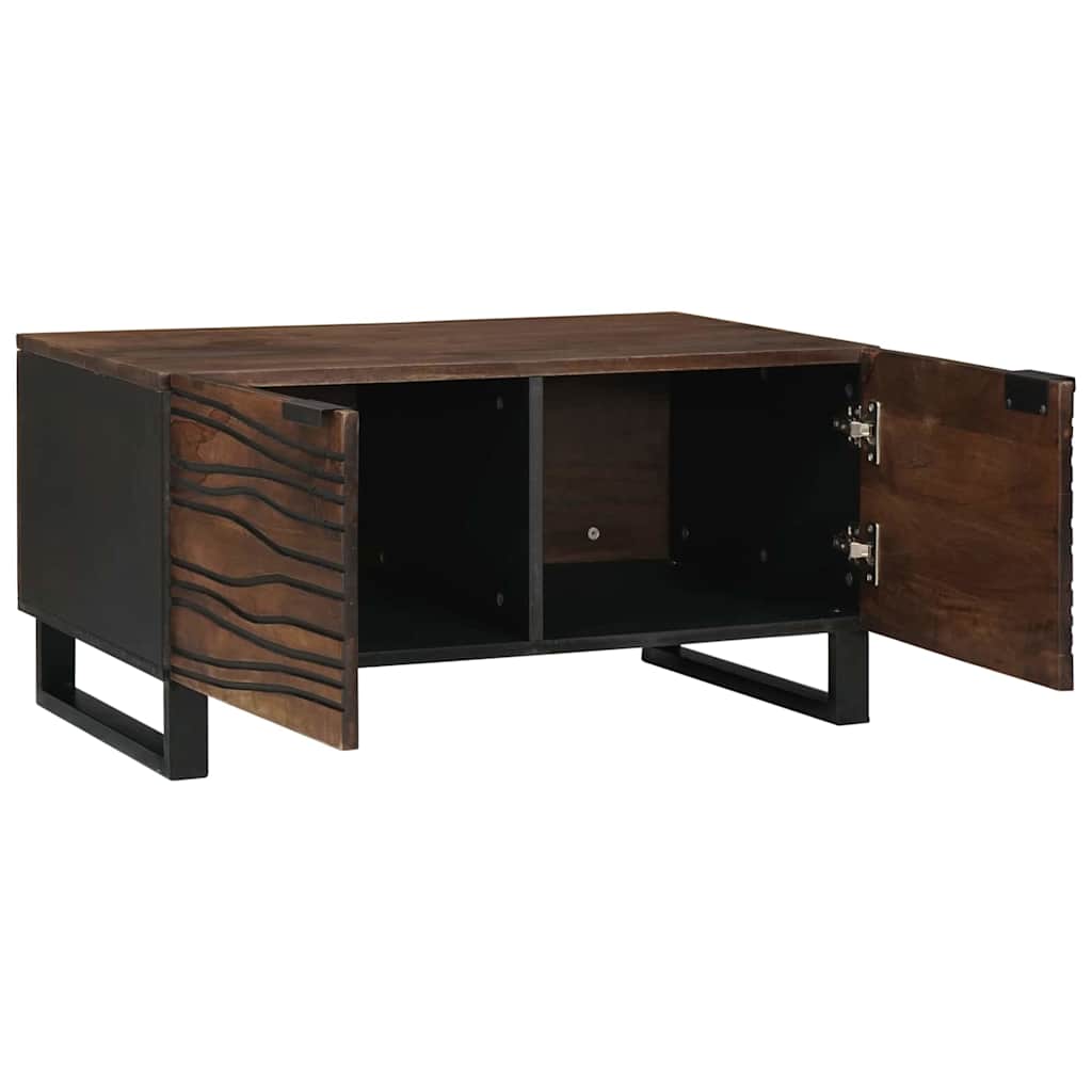 Kaffebord - 80 x 50 x 40 cm, laget av massivtre og bygget tre.