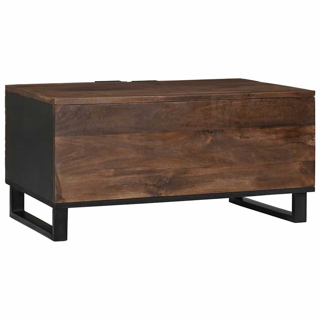 Kaffebord - 80 x 50 x 40 cm, laget av massivtre og bygget tre.