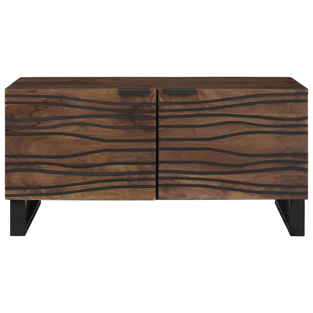 Kaffebord - 80 x 50 x 40 cm, laget av massivtre og bygget tre.