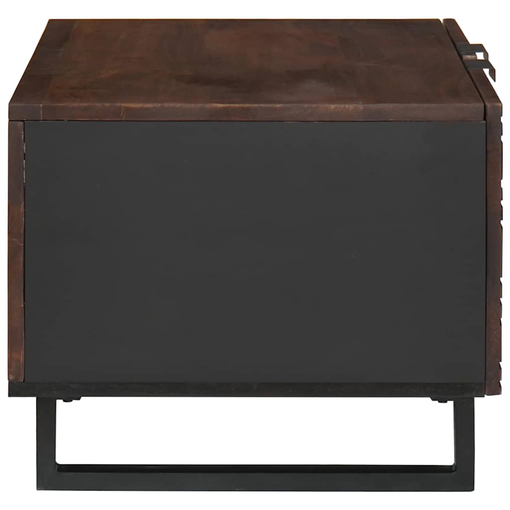 Kaffebord - 80 x 50 x 40 cm, laget av massivtre og bygget tre.
