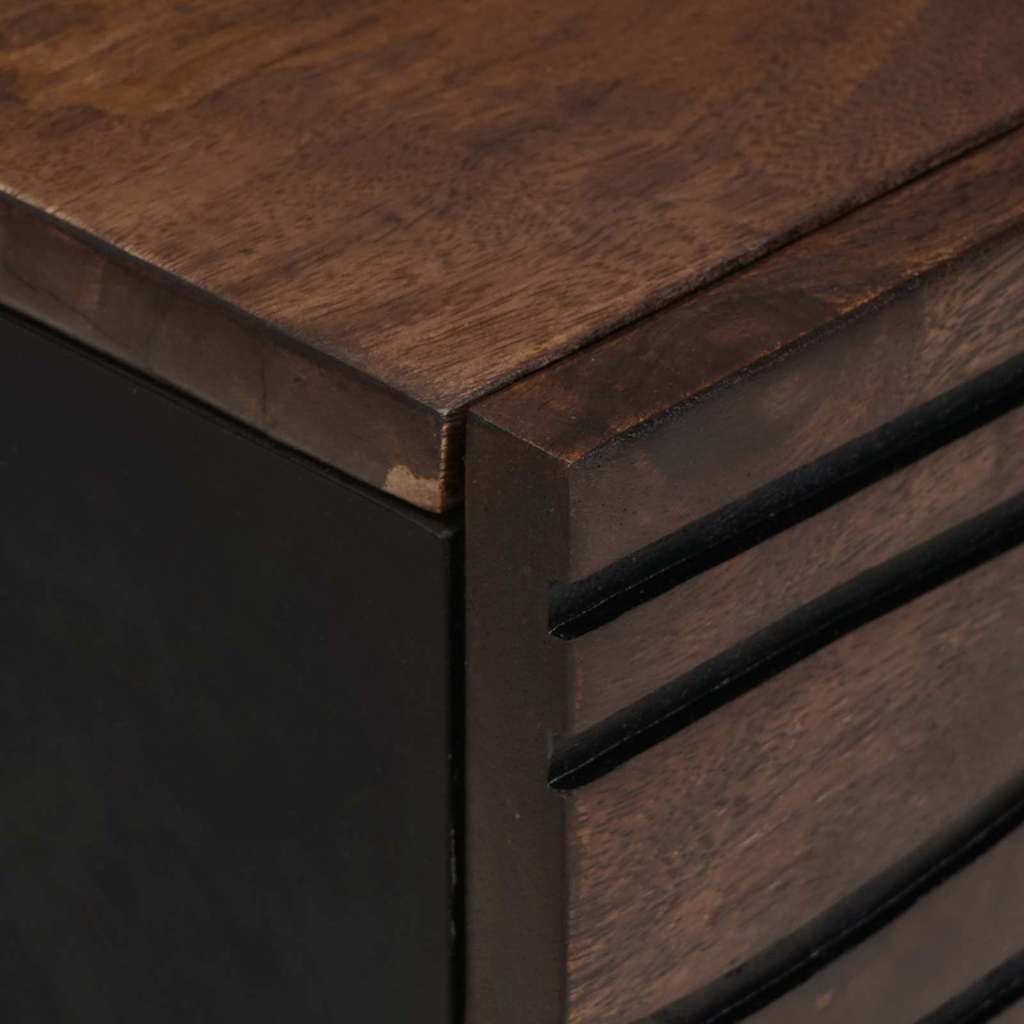 Kaffebord - 100x54x40 cm, laget av solid tre.