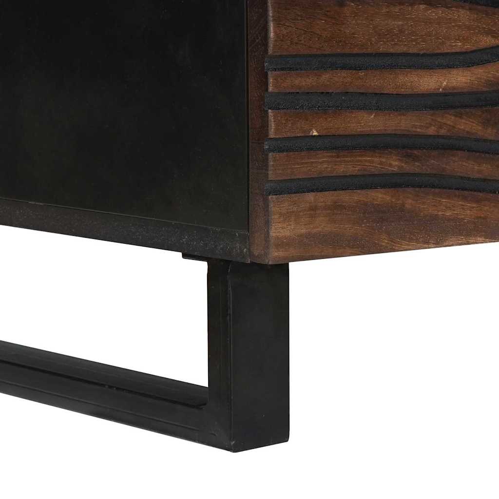 Kaffebord - 100x54x40 cm, laget av solid tre.