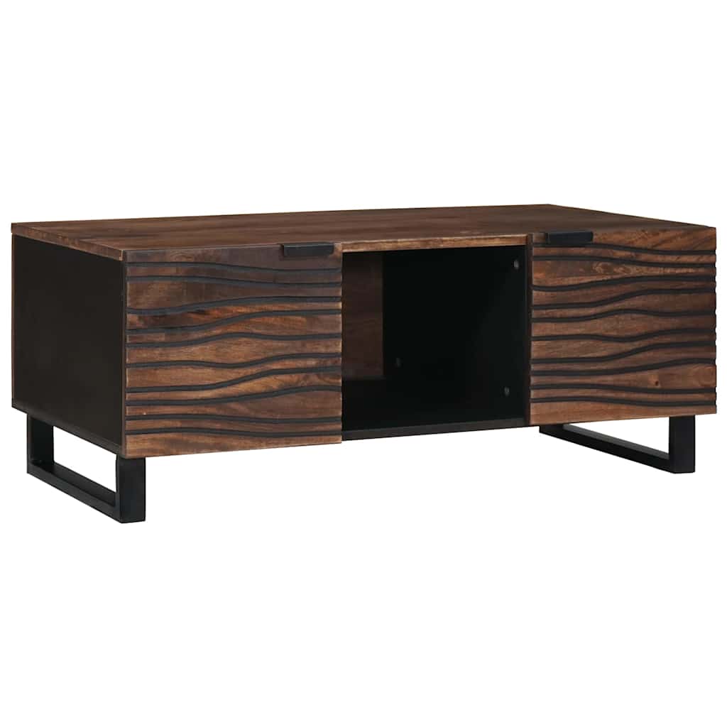 Kaffebord - 100x54x40 cm, laget av solid tre.
