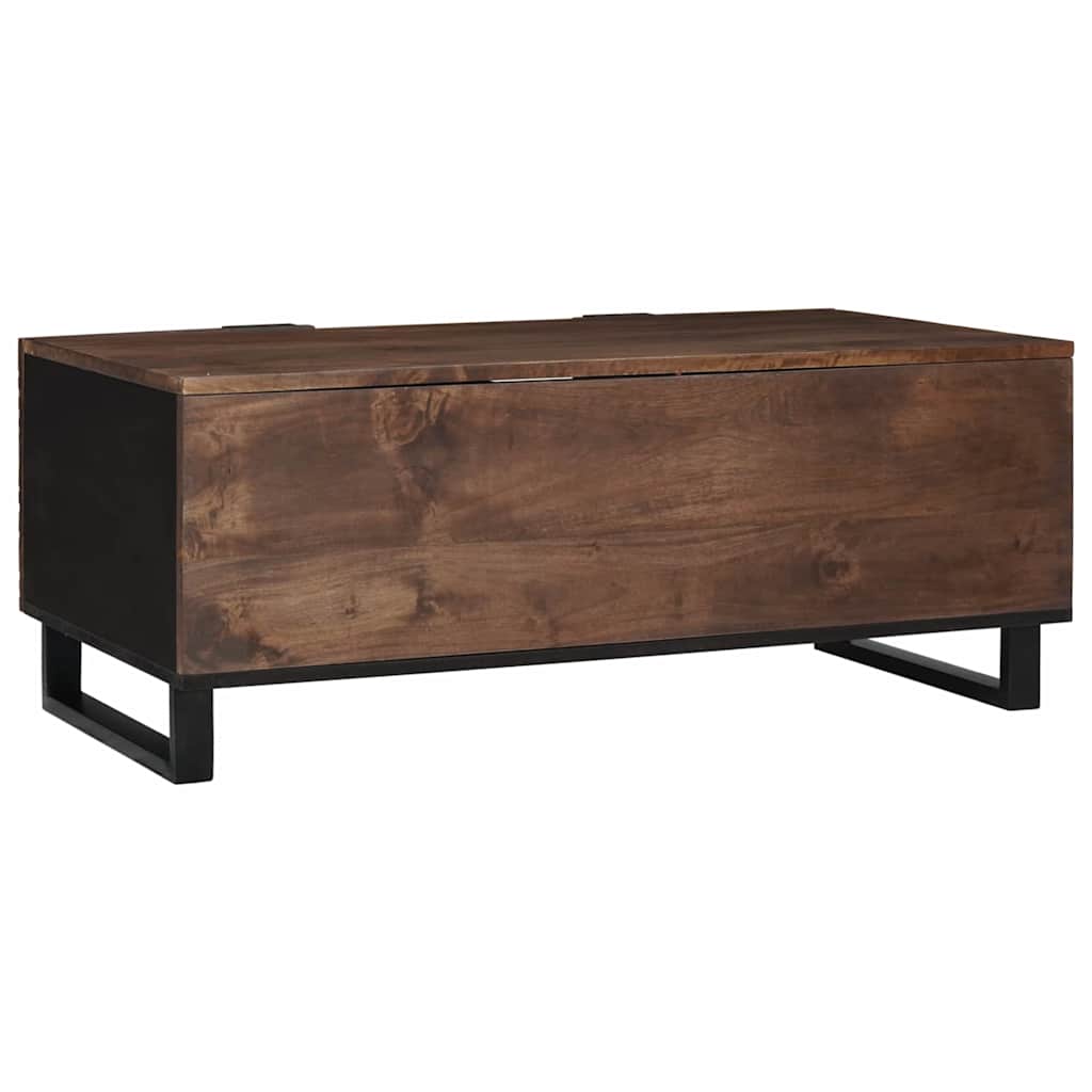 Kaffebord - 100x54x40 cm, laget av solid tre.