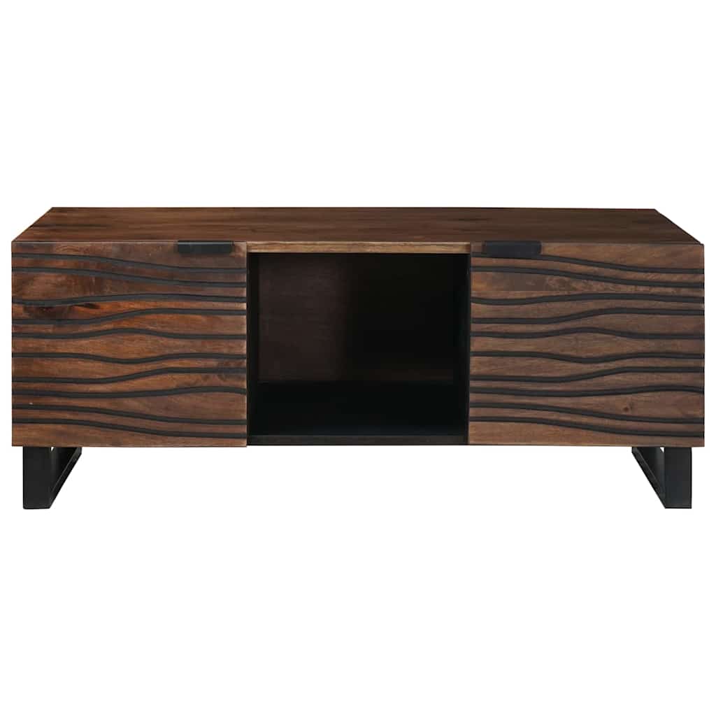 Kaffebord - 100x54x40 cm, laget av solid tre.
