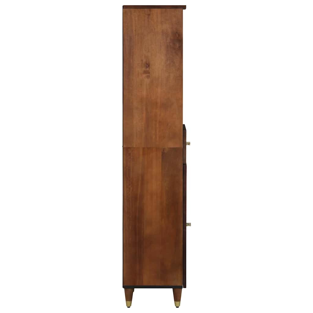 Sideboard med skuff Brun 38 x 33.5 x 160 cm Massivt mangotre