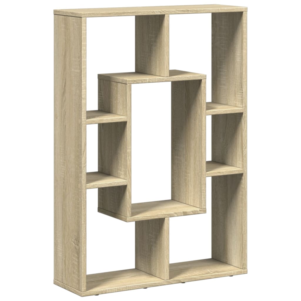 Bokhylle sonoma eik 63x20x90 cm konstruert tre