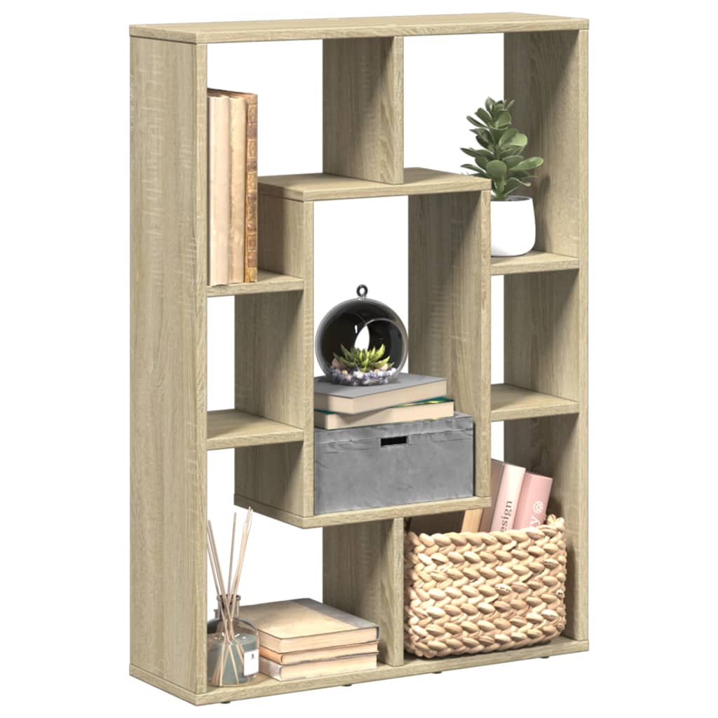 Bokhylle sonoma eik 63x20x90 cm konstruert tre