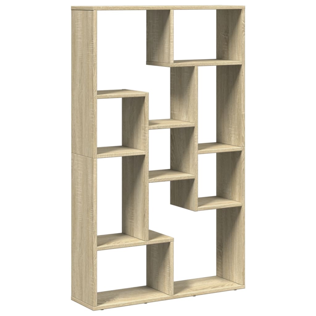 Bokhylle sonoma eik 72x20x120 cm konstruert tre
