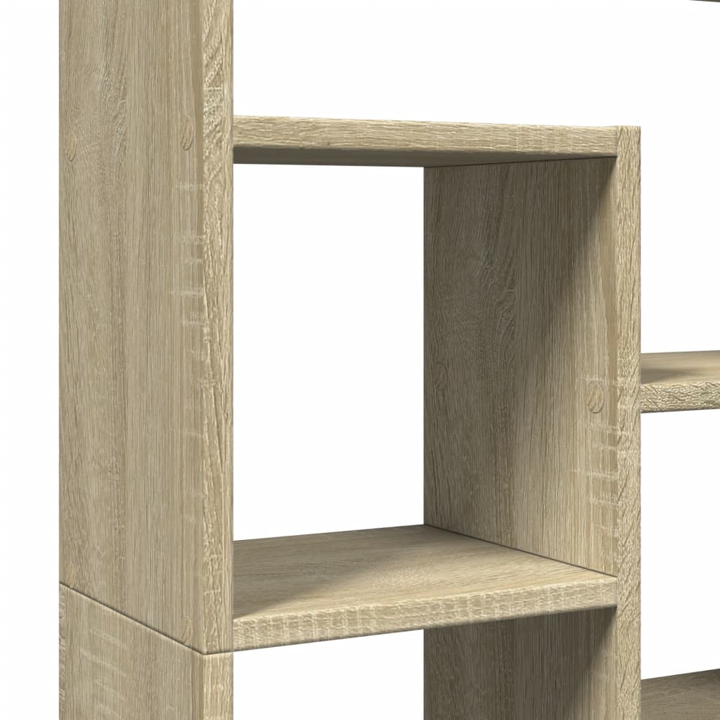 Bokhylle sonoma eik 72x20x120 cm konstruert tre