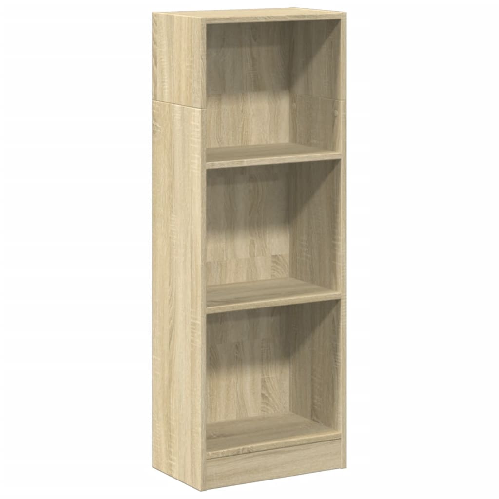 Bokhylle sonoma eik 40x24x109 cm konstruert tre