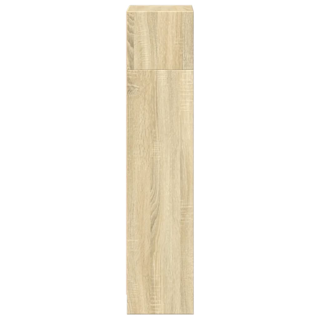 Bokhylle sonoma eik 40x24x109 cm konstruert tre