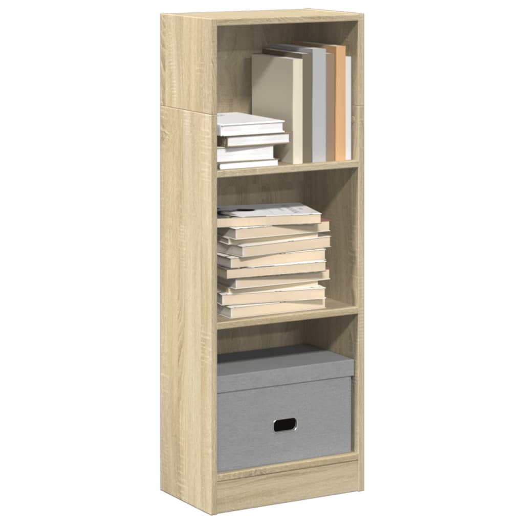 Bokhylle sonoma eik 40x24x109 cm konstruert tre