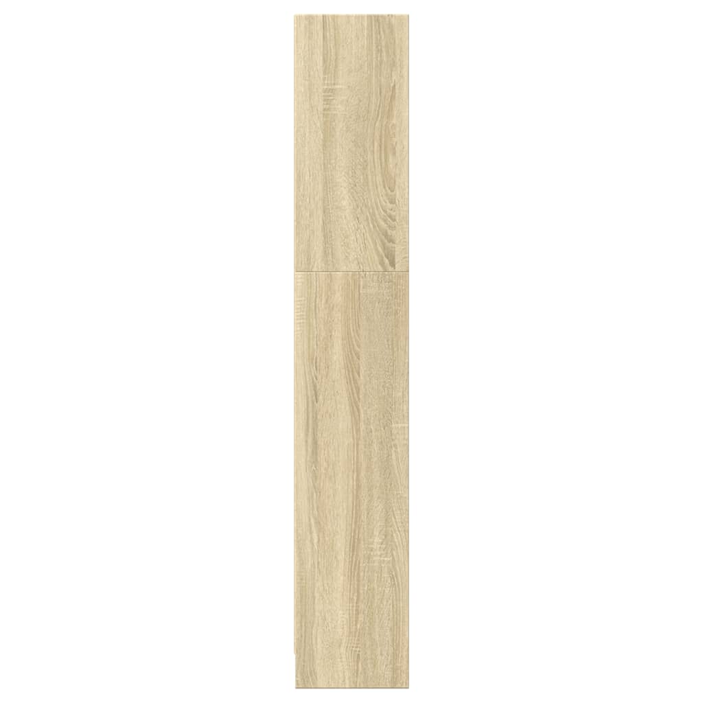 Bokhylle sonoma eik 40x24x143 cm konstruert tre