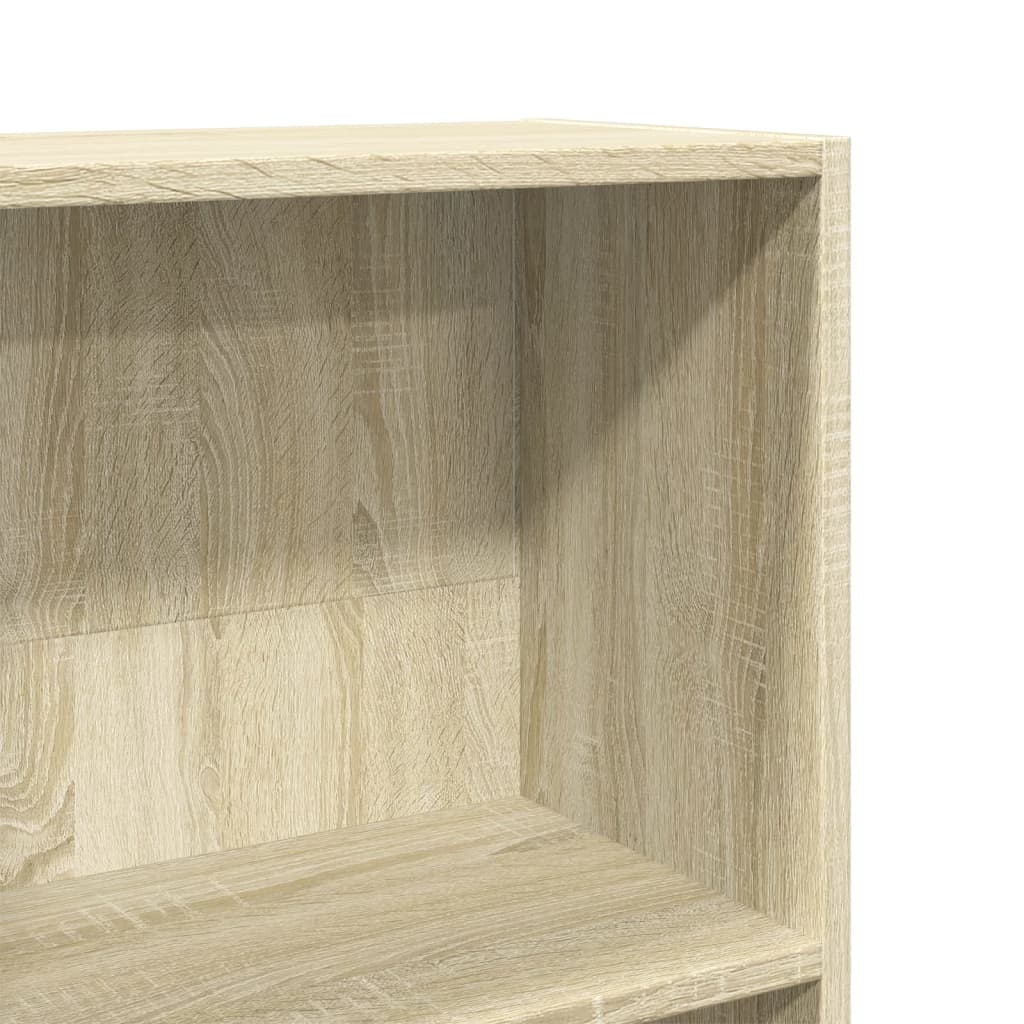 Bokhylle sonoma eik 40x24x143 cm konstruert tre