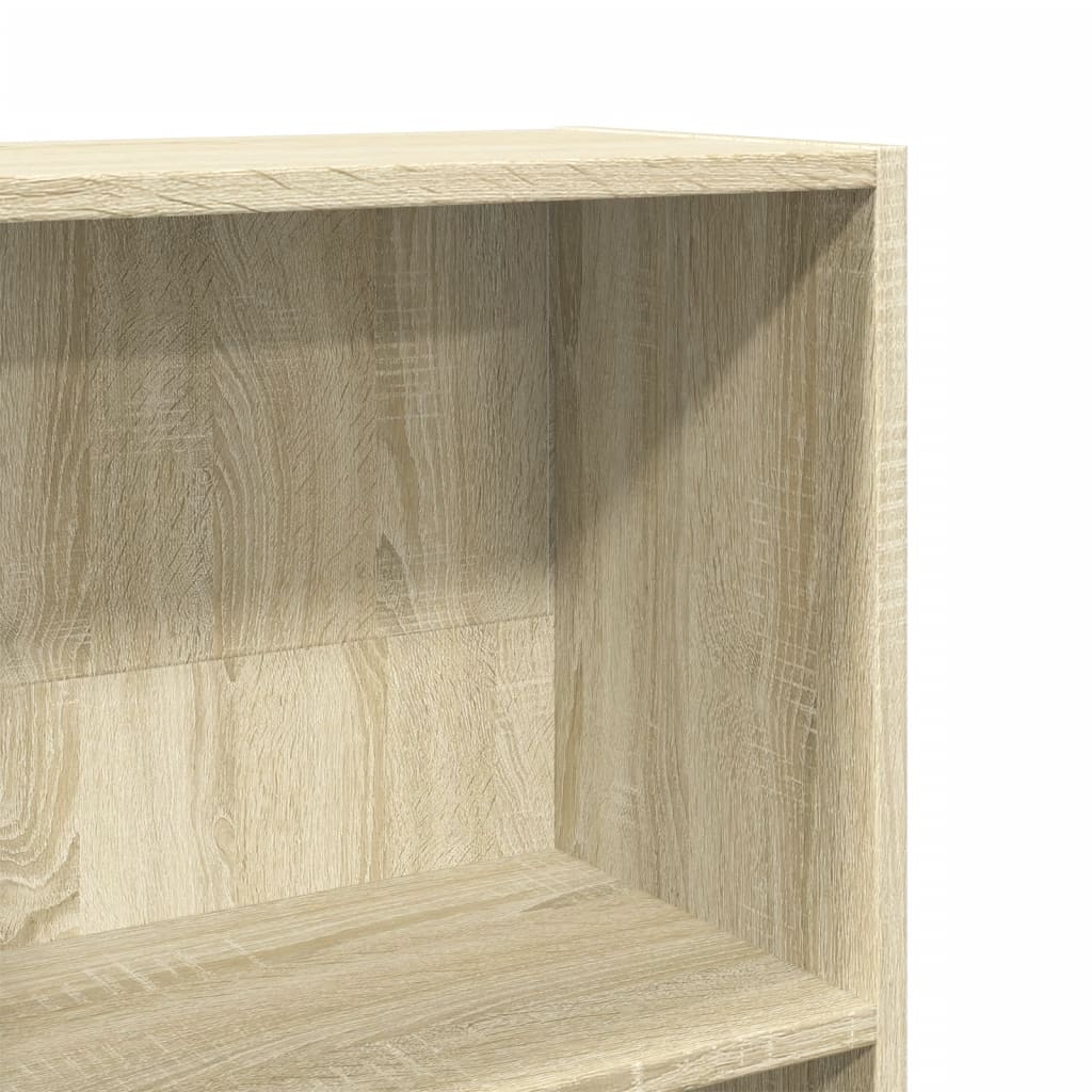 Bokhylle sonoma eik 40x24x176 cm konstruert tre
