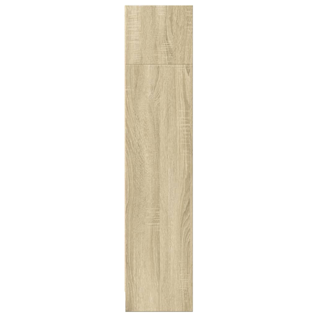 Bokhylle sonoma eik 80x24x109 cm konstruert tre