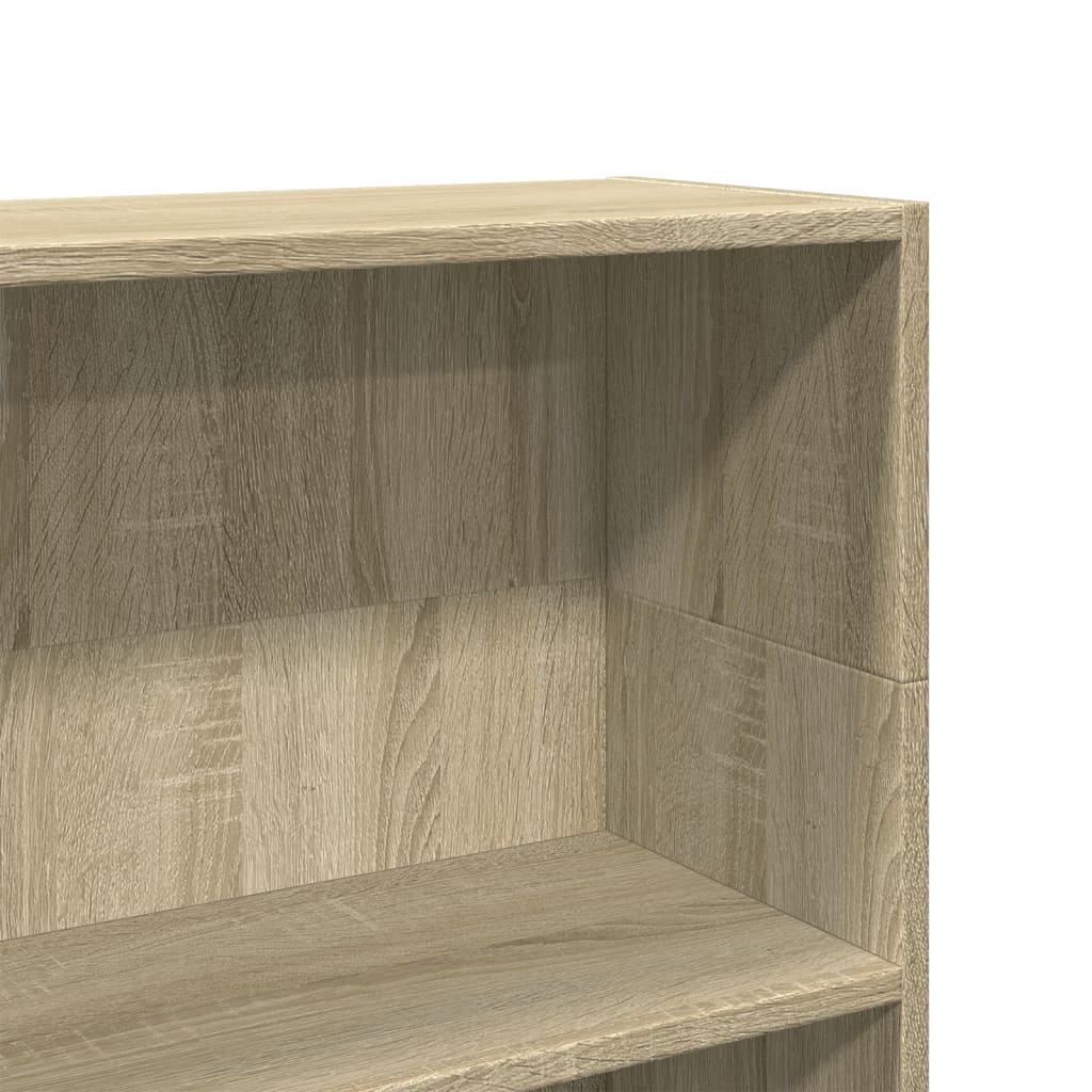 Bokhylle sonoma eik 80x24x109 cm konstruert tre