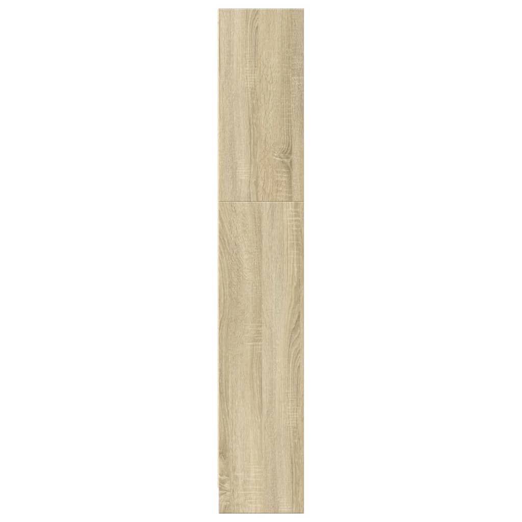 Bokhylle sonoma eik 80x24x143 cm konstruert tre