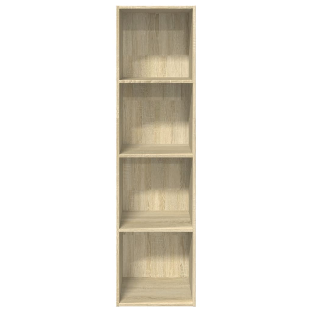Bokhylle sonoma eik 40x30x152 cm konstruert tre