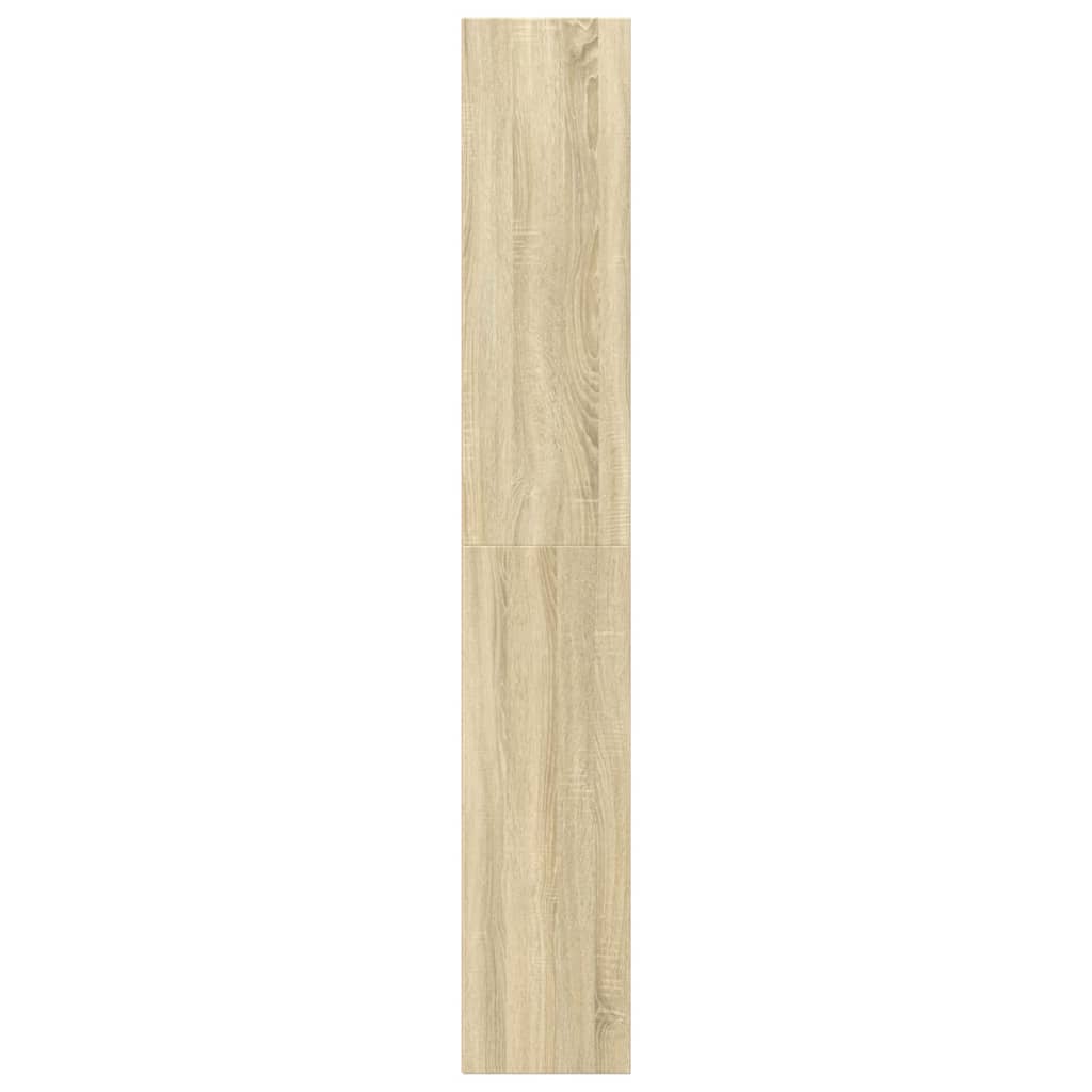 Bokhylle sonoma eik 40x30x189 cm konstruert tre