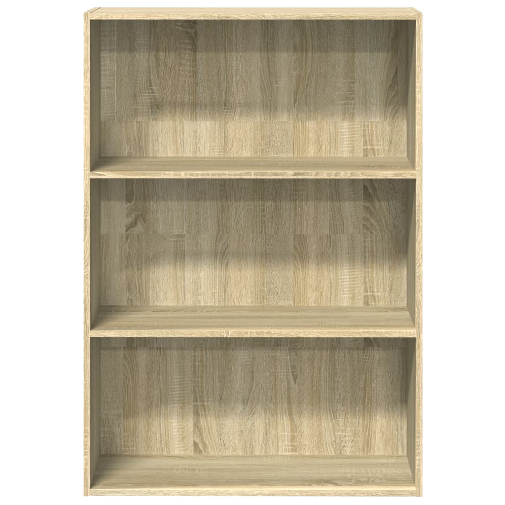 Bokhylle sonoma eik 80x30x114 cm konstruert tre