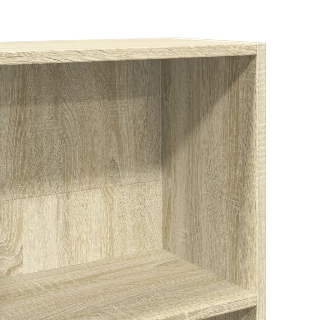Bokhylle sonoma eik 80x30x114 cm konstruert tre
