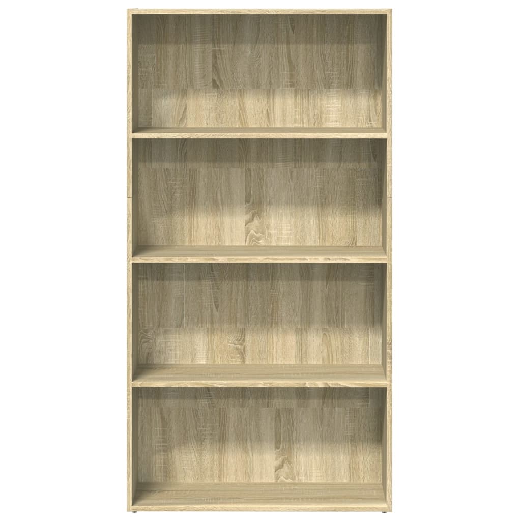 Bokhylle sonoma eik 80x30x152 cm konstruert tre