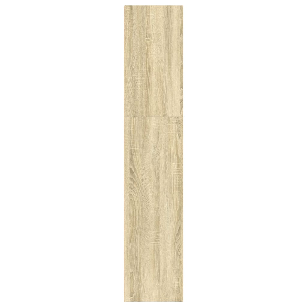 Bokhylle sonoma eik 80x30x152 cm konstruert tre